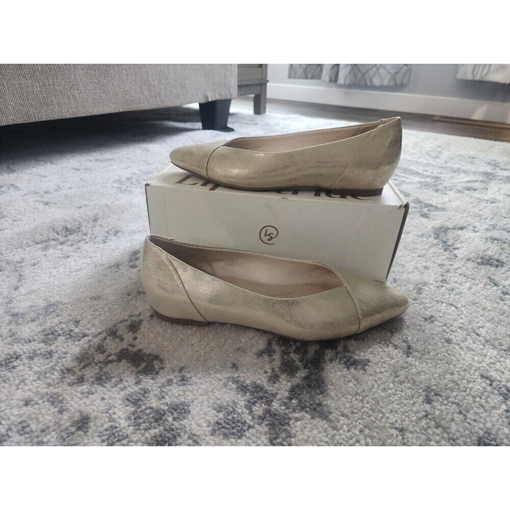 NEW LifeStride Womens Promise Gold Casual Flats Size 8.5M